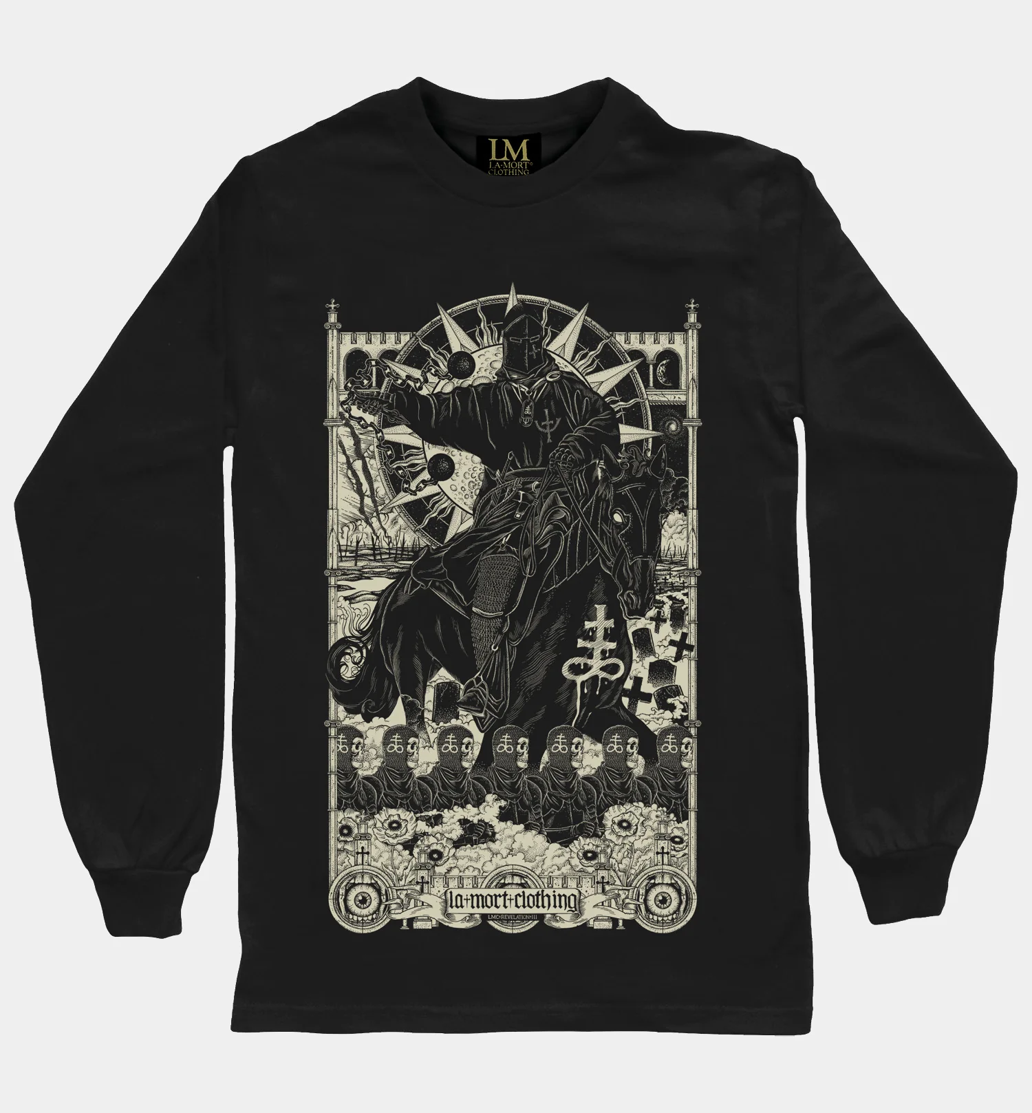 Death Long Sleeve T-shirt (BW/B)