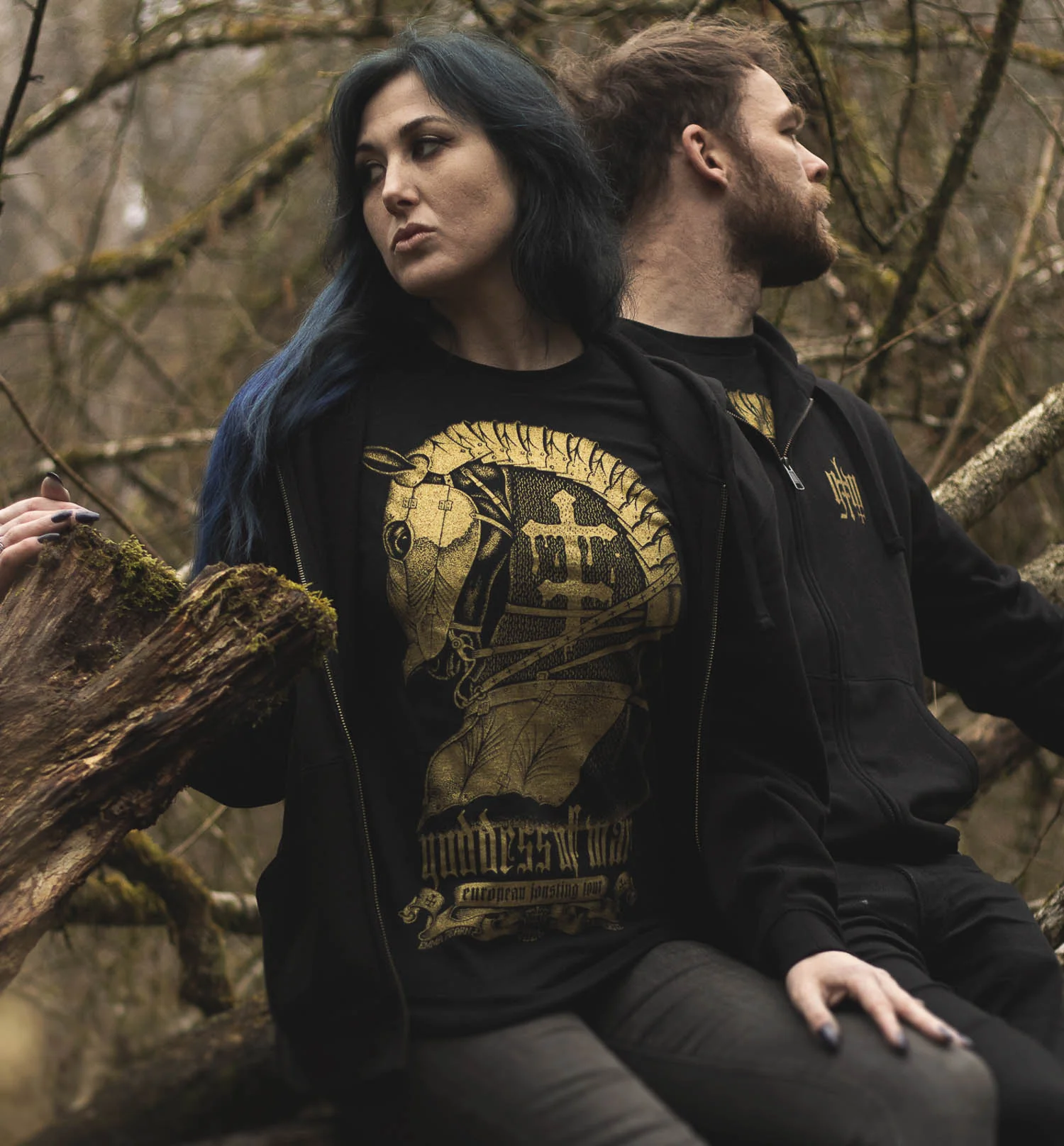 Goddess of War I Back Print T-shirt V2 (EG/B) - Image 5