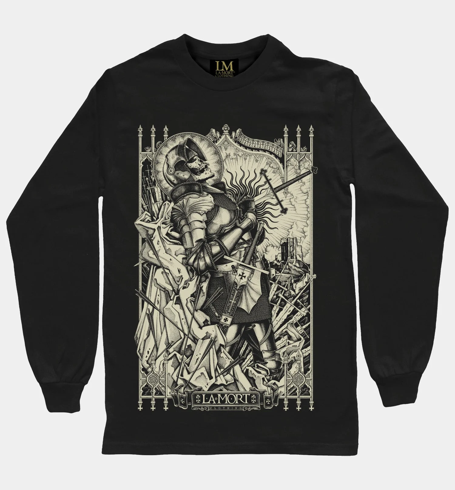 High Hope, Thunder and Oblivion Long Sleeve T-shirt (BW/B)