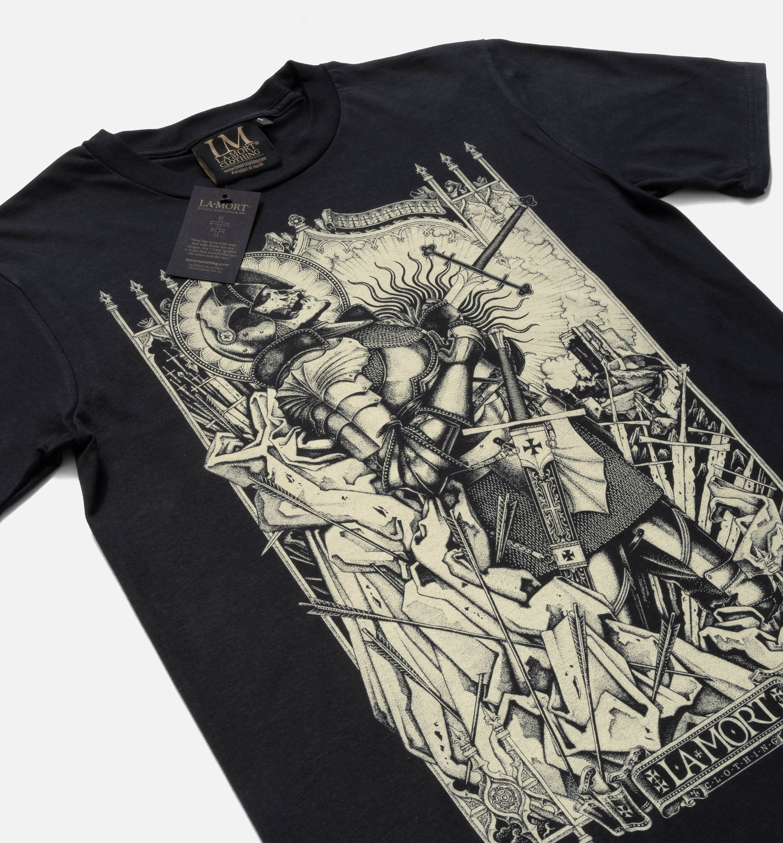 High Hope, Thunder and Oblivion T-shirt (BW/B) - Image 2