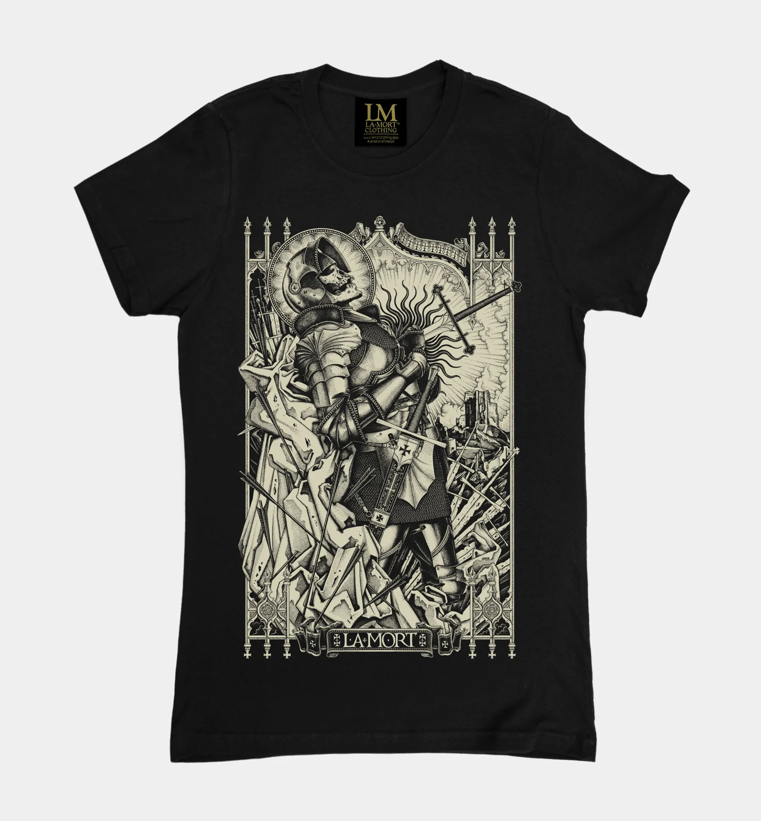 High Hope, Thunder and Oblivion Women’s Crew Neck T-shirt (BW/B)